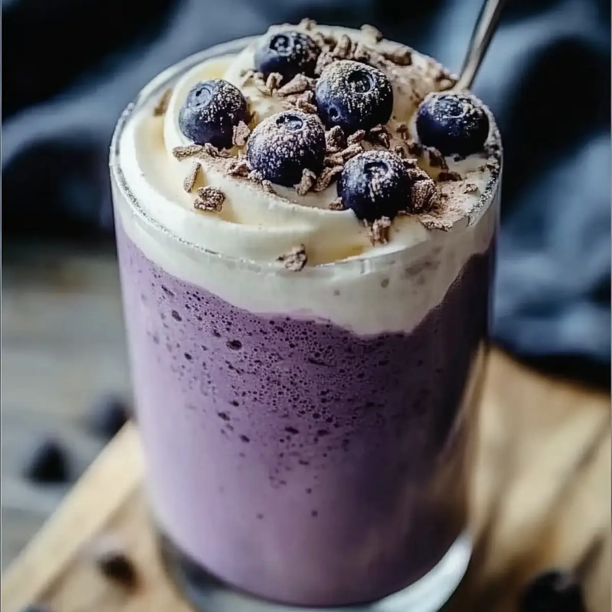 Blueberry Cheesecake Protein Smoothie