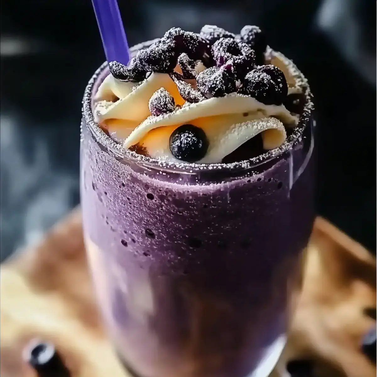 Blueberry Cheesecake Protein Smoothie