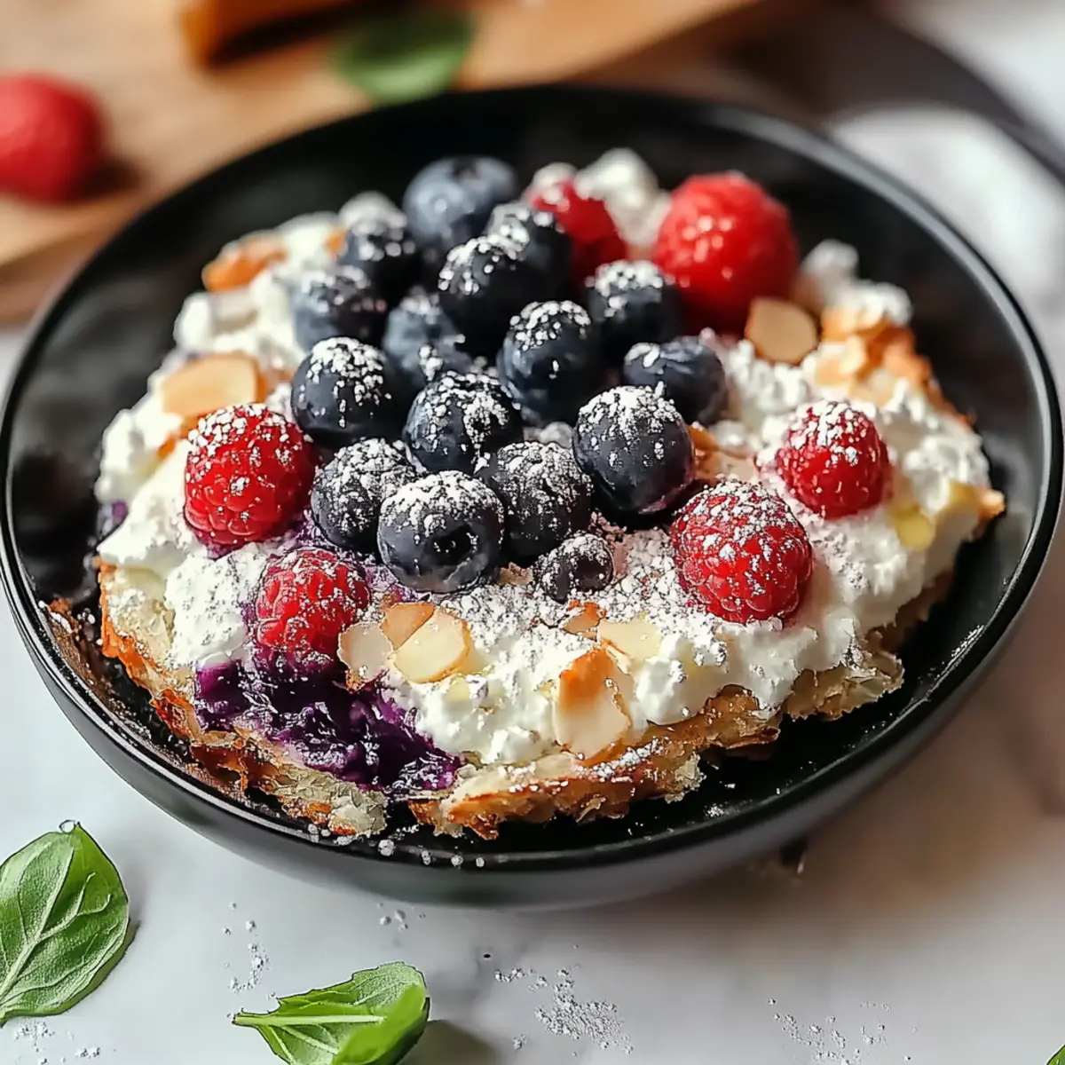 Blueberry Cottage Cheese Breakfast Bake