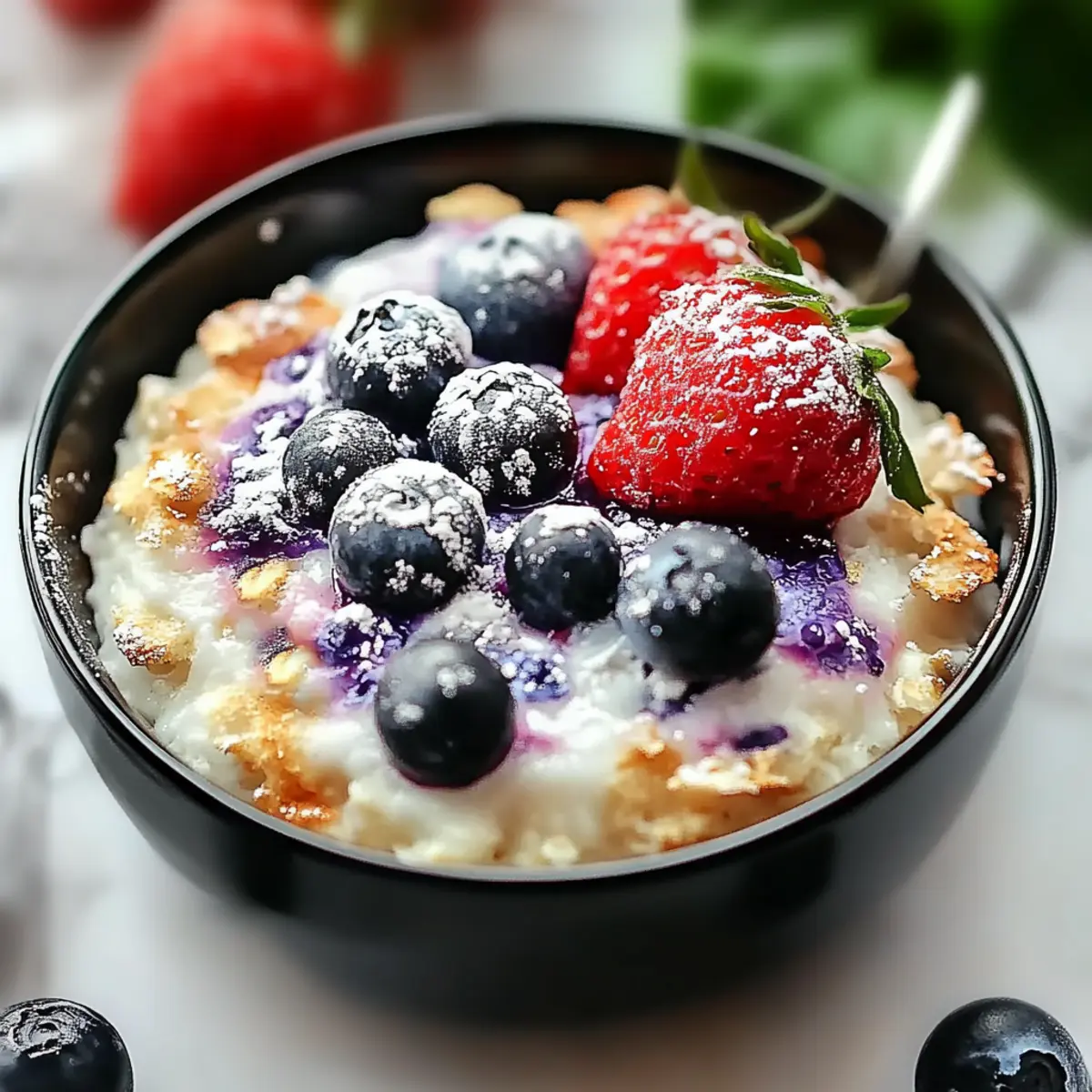 Blueberry Cottage Cheese Breakfast Bake