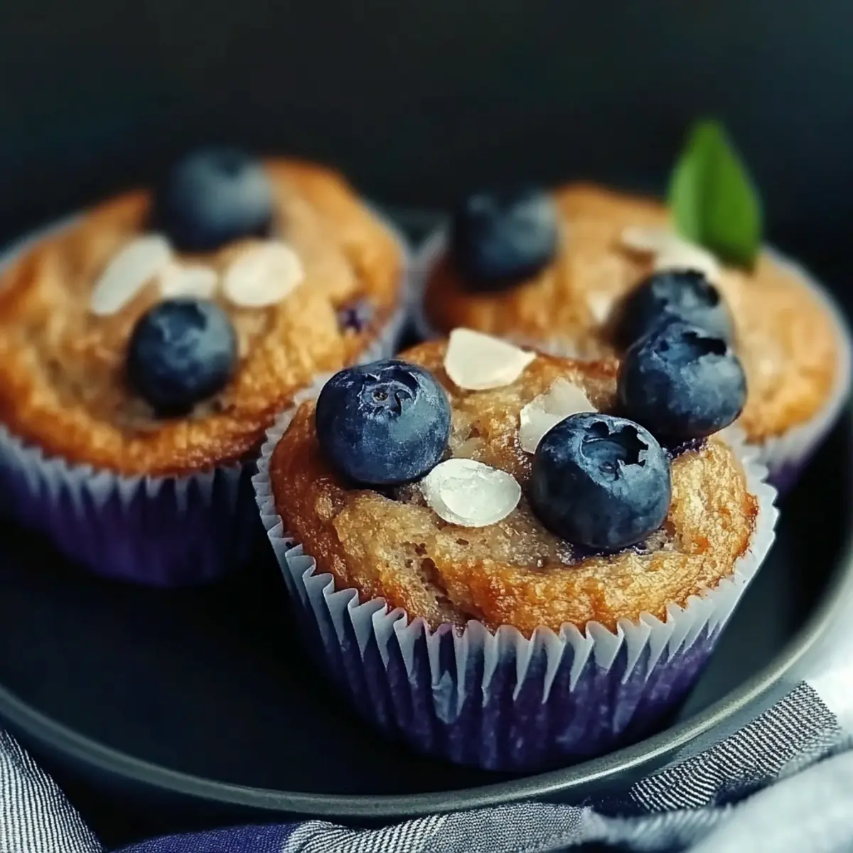 Blueberry Cottage Cheese Muffins
