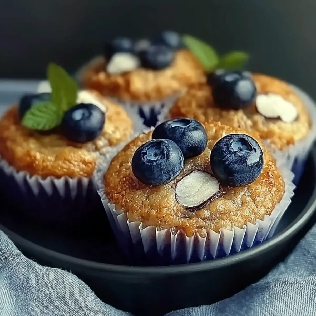 Blueberry Cottage Cheese Muffins