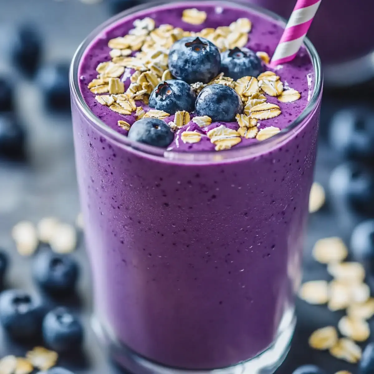Blueberry Oatmeal Smoothie
