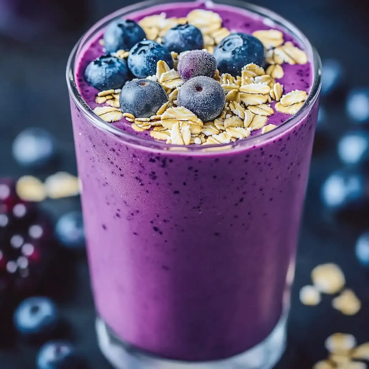 Blueberry Oatmeal Smoothie