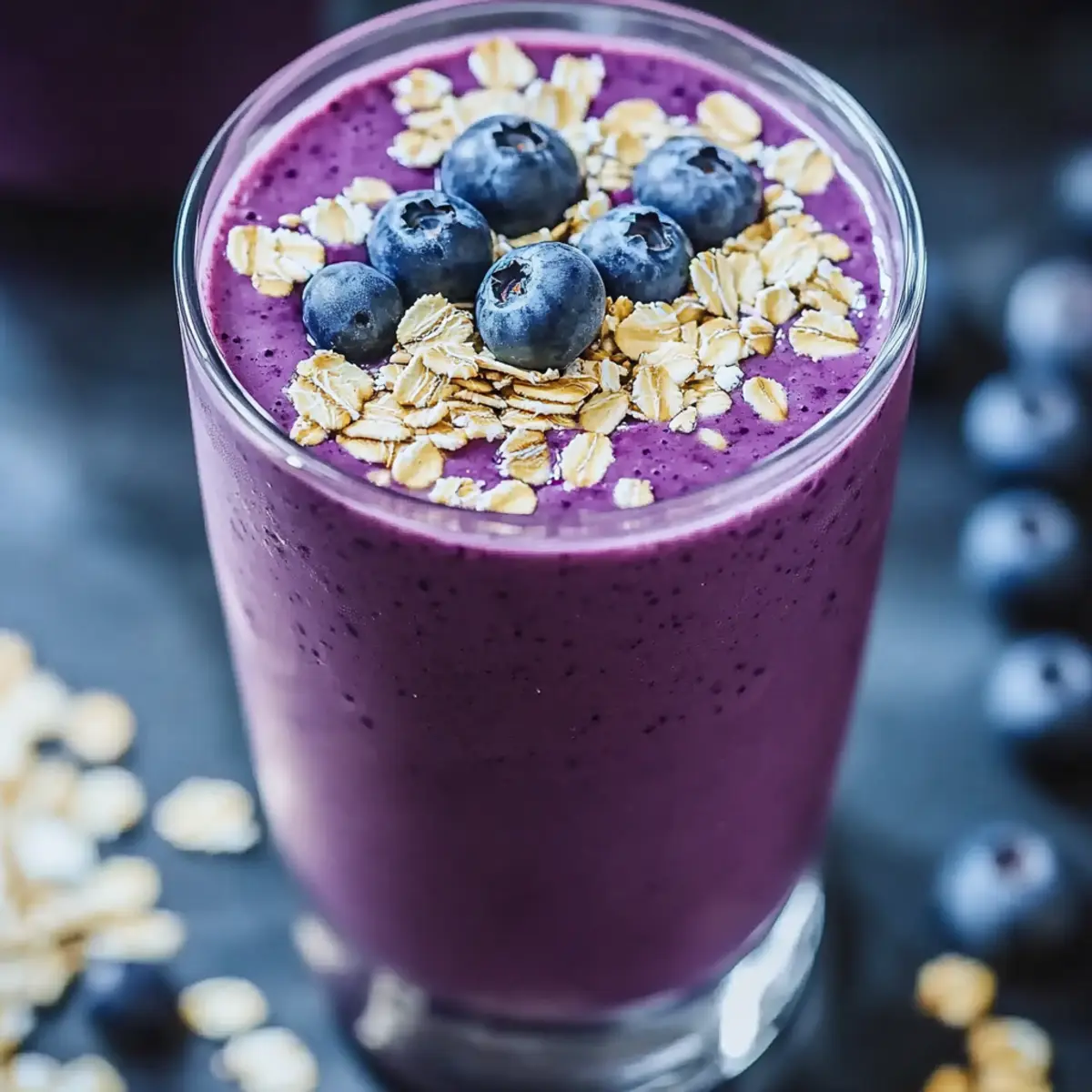 Blueberry Oatmeal Smoothie
