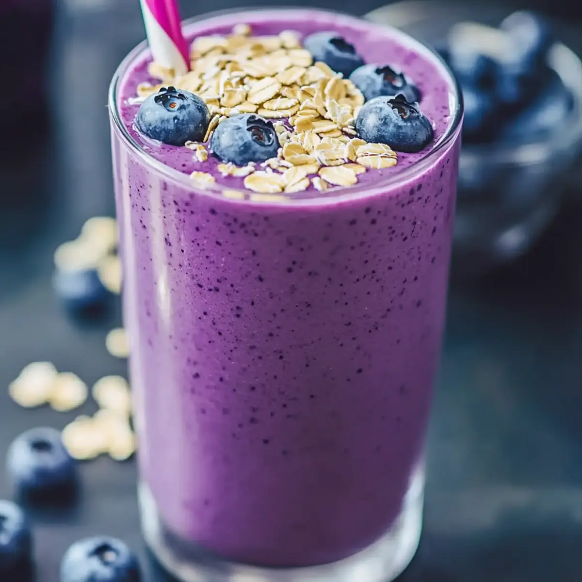 Blueberry Oatmeal Smoothie