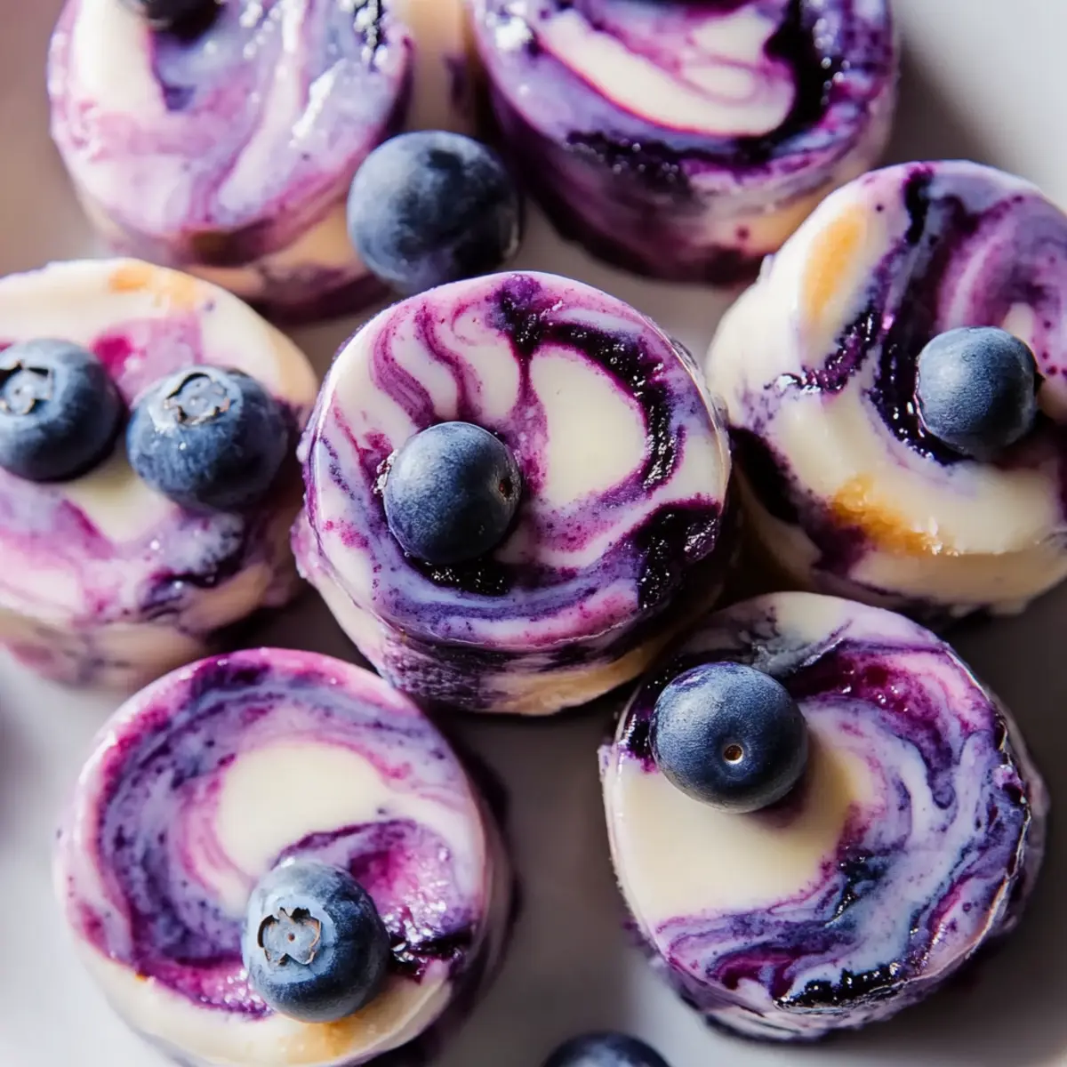 Blueberry Swirl Yogurt Bites