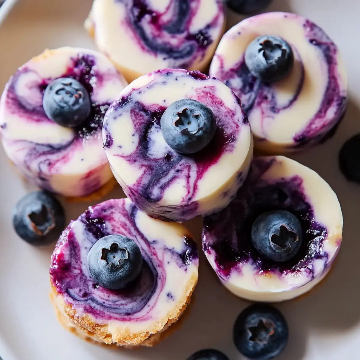 Blueberry Swirl Yogurt Bites