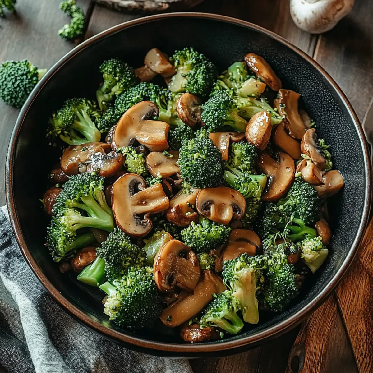 Broccoli and Mushroom Stir Fry