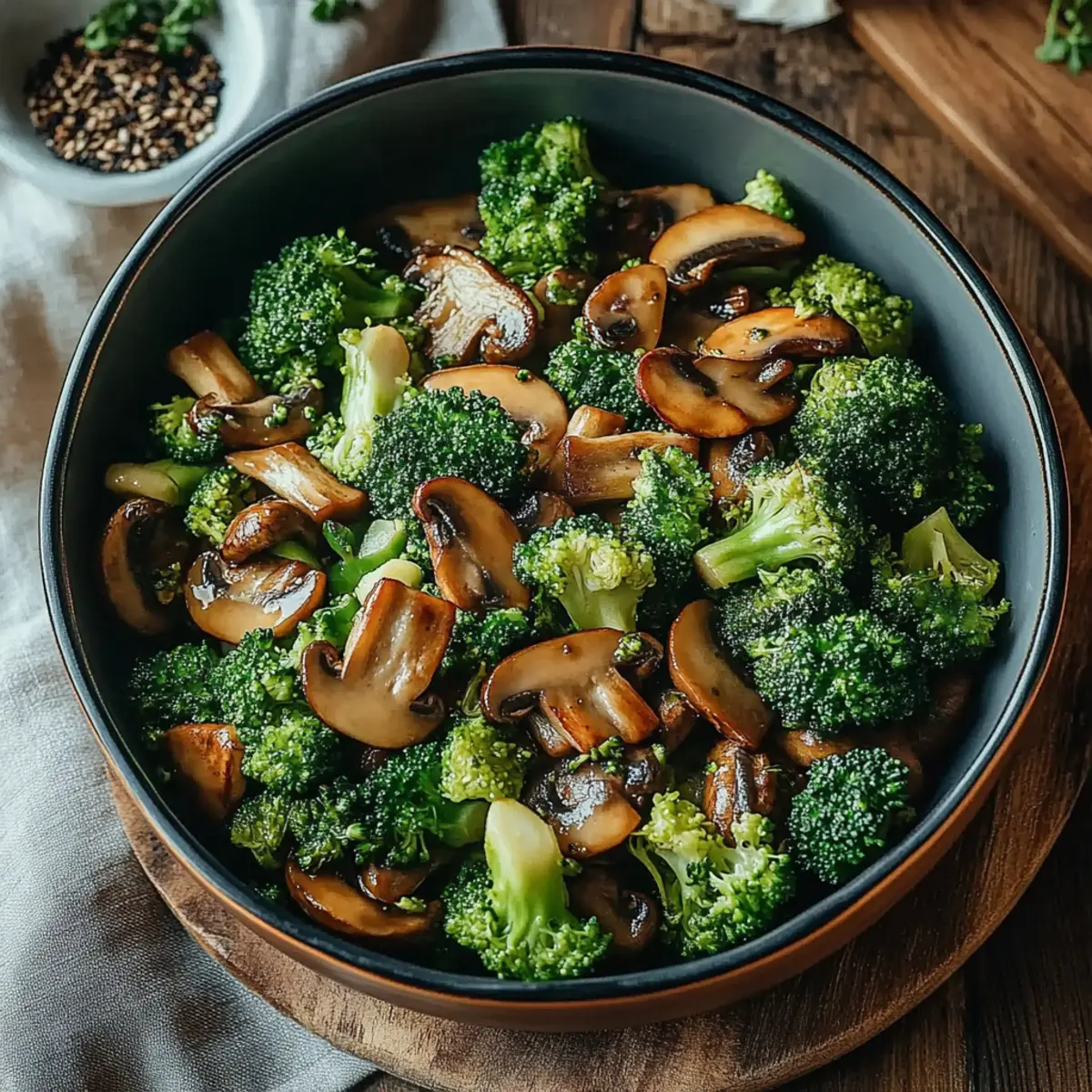 Broccoli and Mushroom Stir Fry