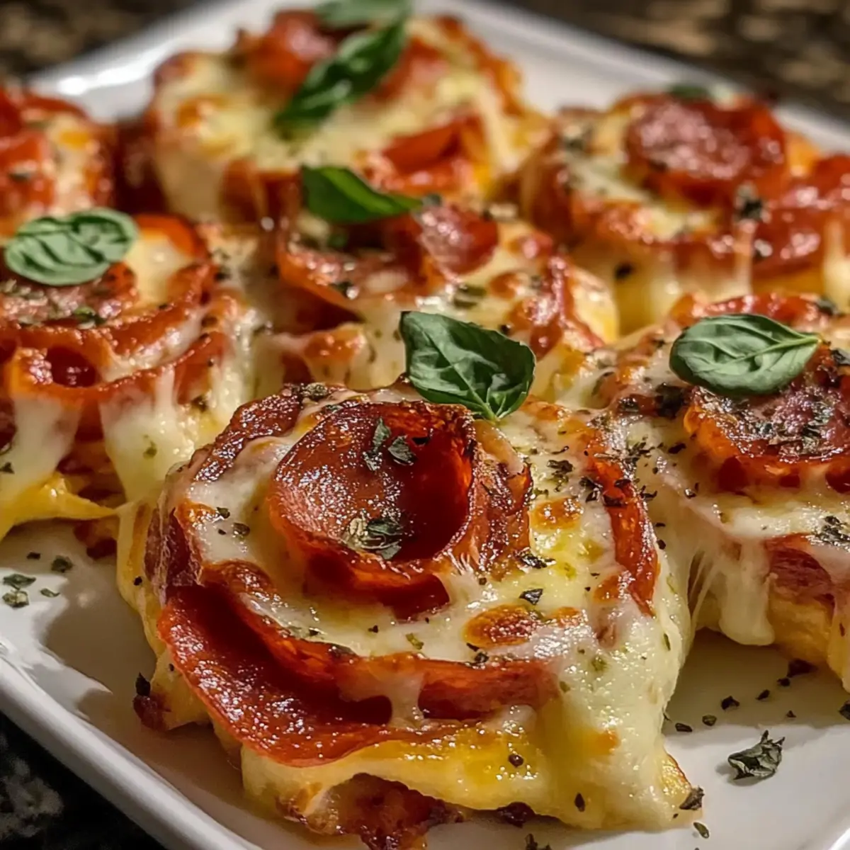 Cheesy Baked Italian Pizza Roses