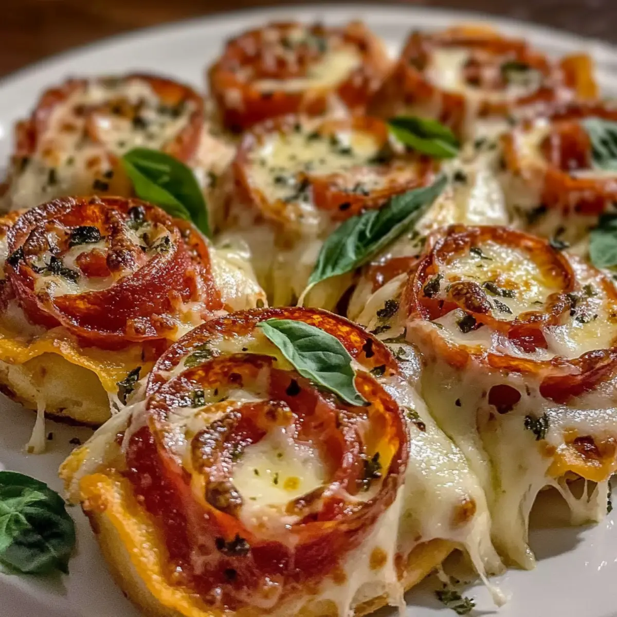 Cheesy Baked Italian Pizza Roses