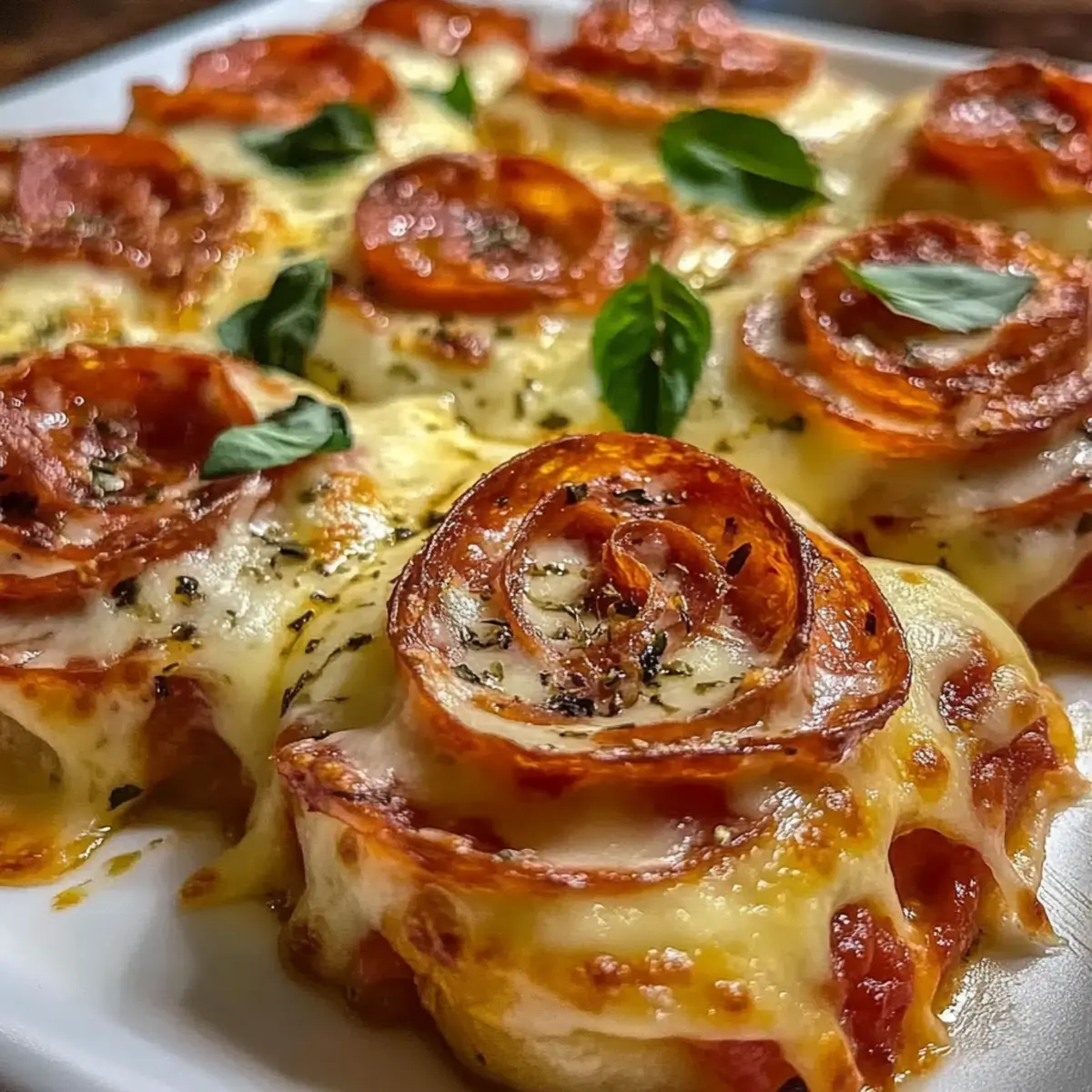 Cheesy Baked Italian Pizza Roses