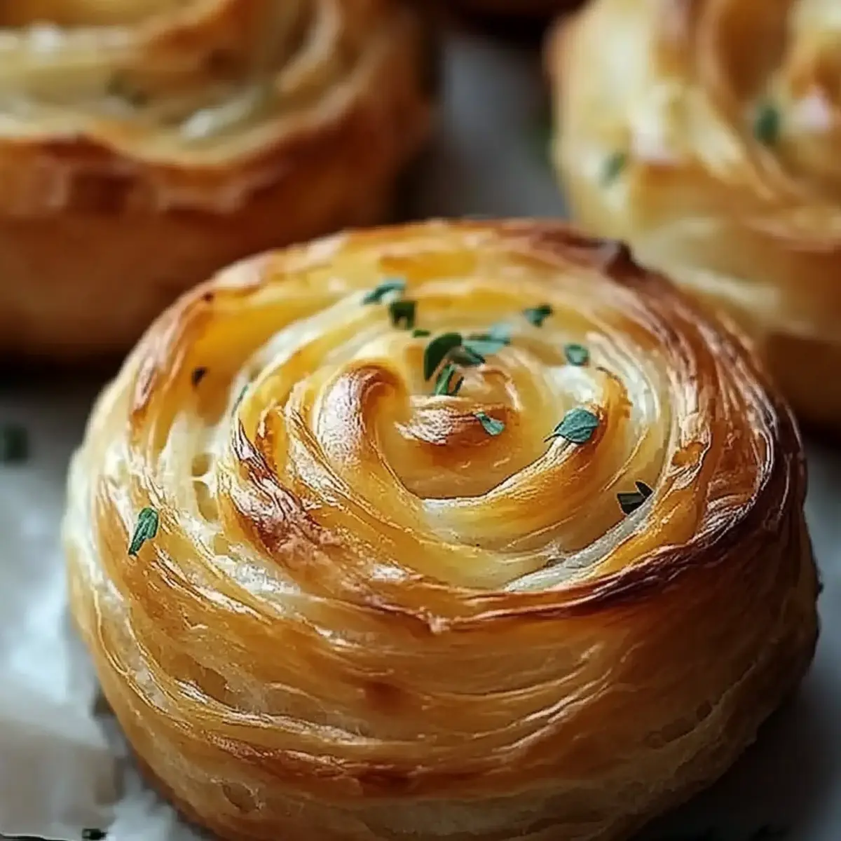 Cheesy Garlic Cruffins