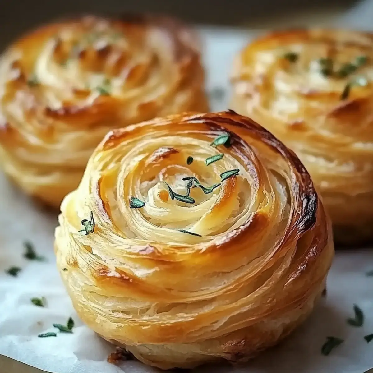 Cheesy Garlic Cruffins