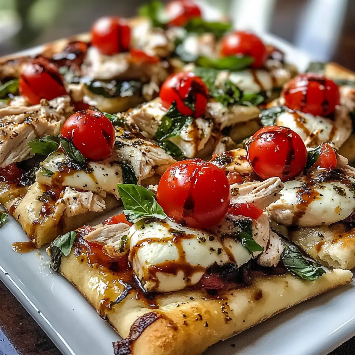 Chicken Caprese Flatbread