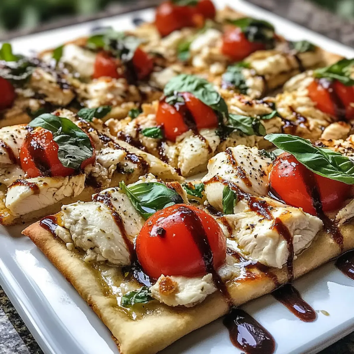 Chicken Caprese Flatbread