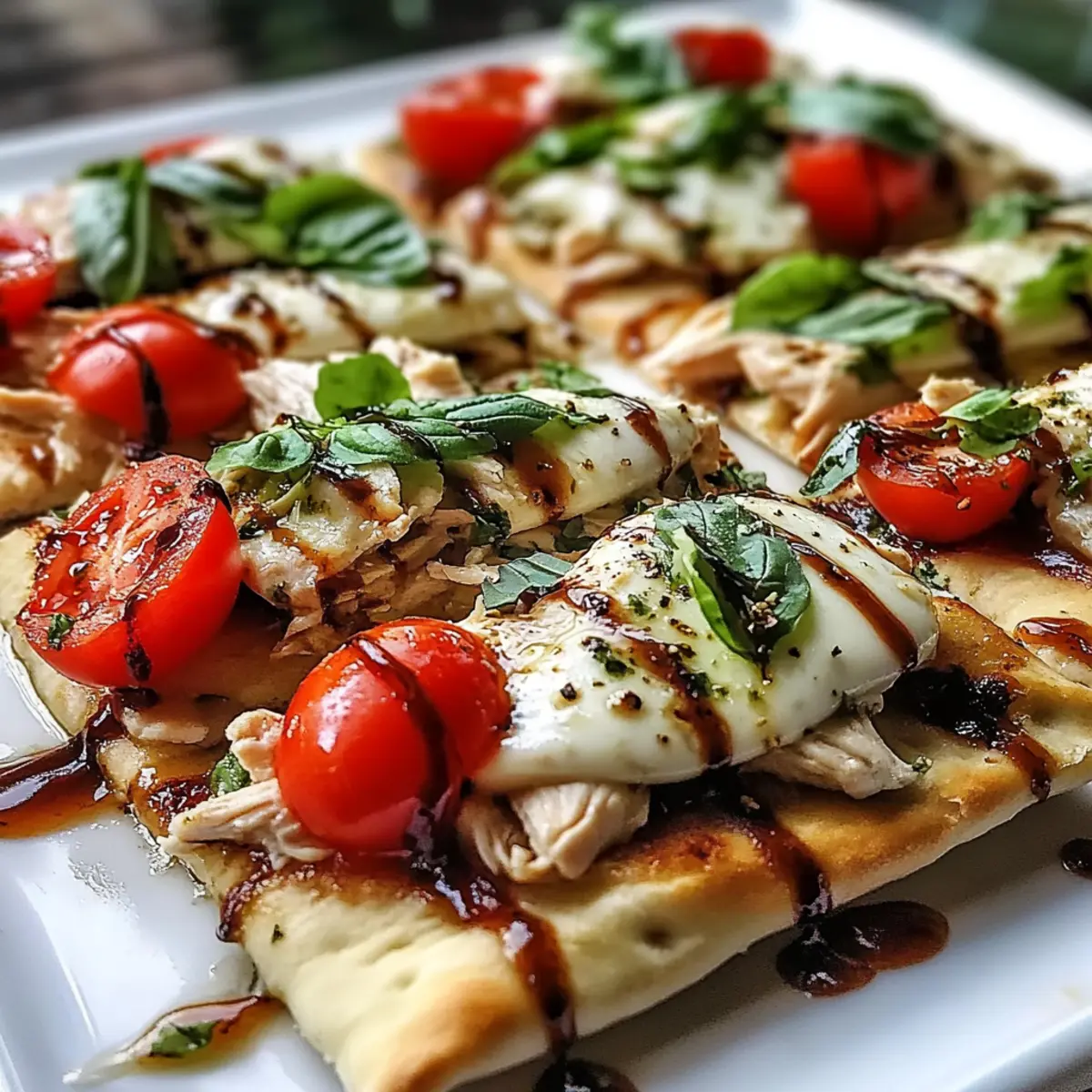 Chicken Caprese Flatbread
