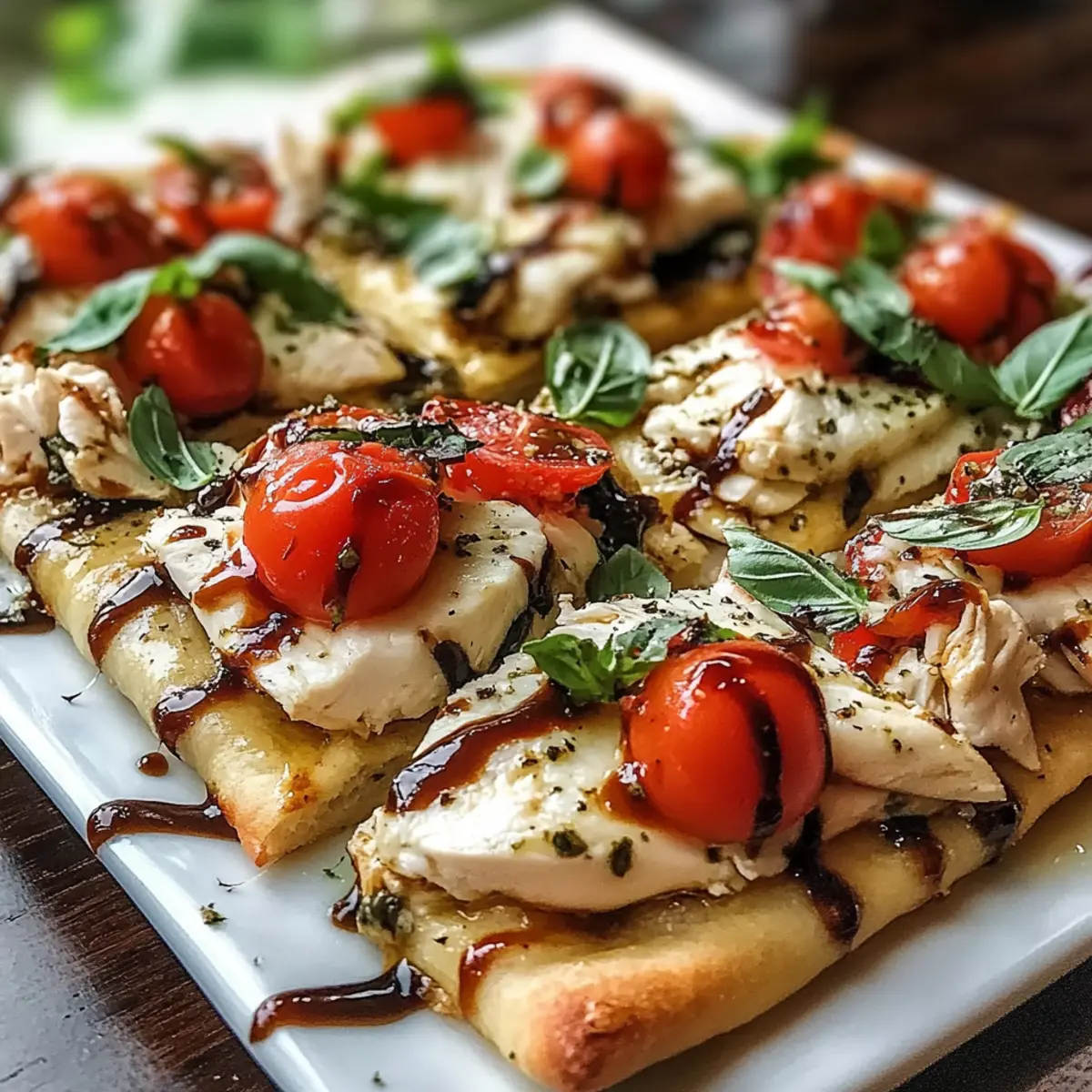 Chicken Caprese Flatbread