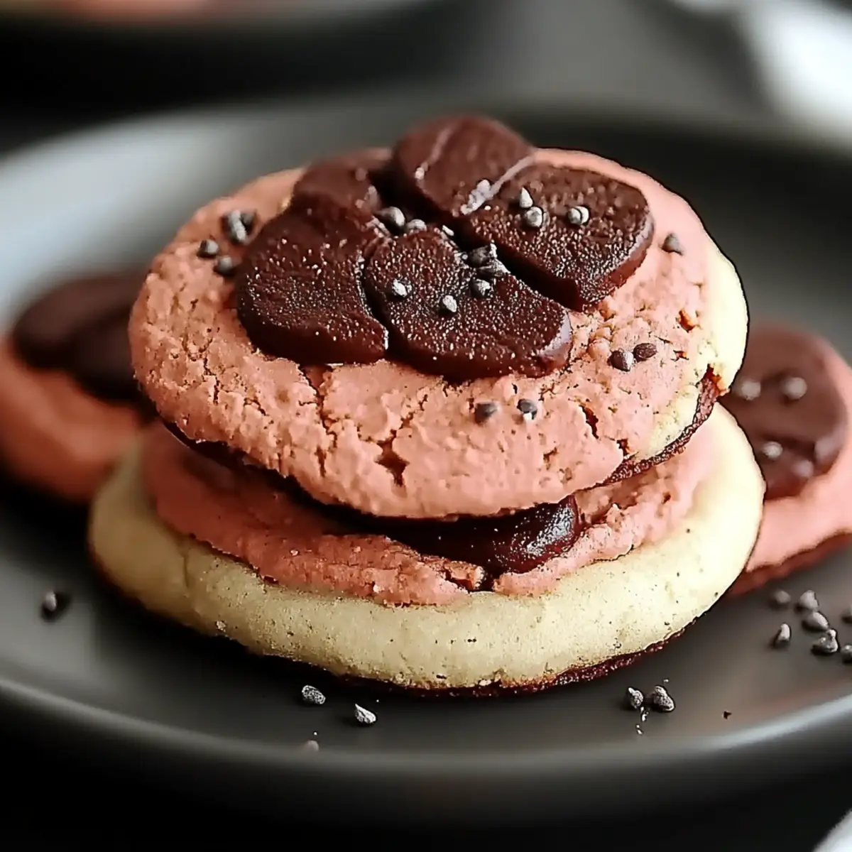 Chocolate Covered Strawberry Cookies