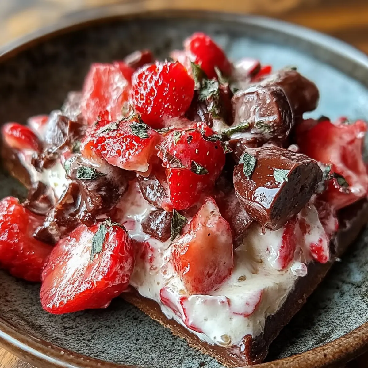 Chocolate Strawberry Greek Yogurt Clusters