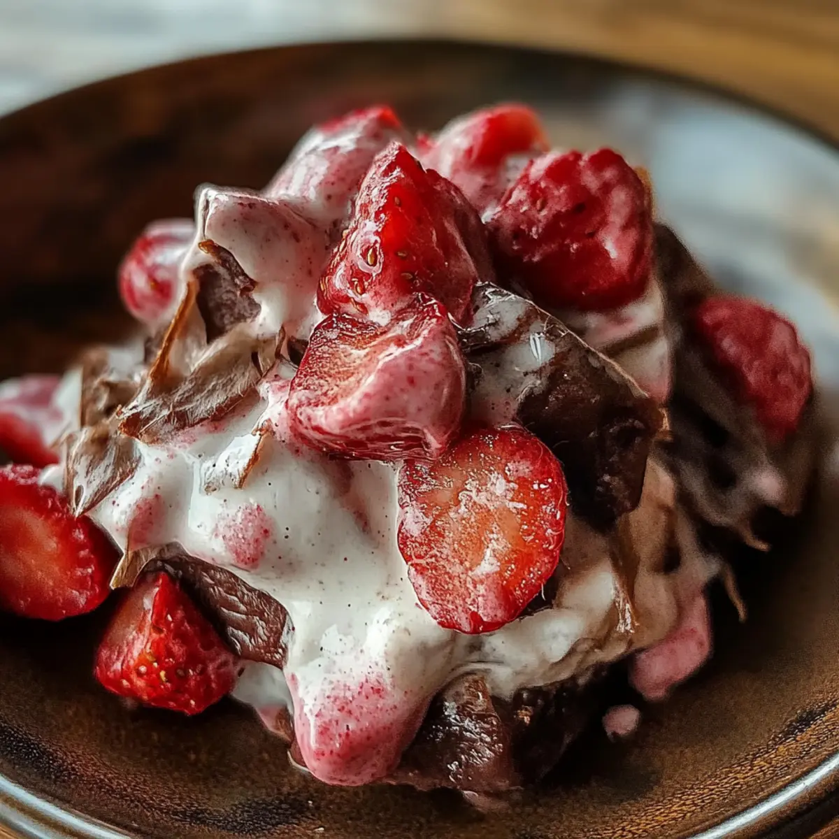 Chocolate Strawberry Greek Yogurt Clusters