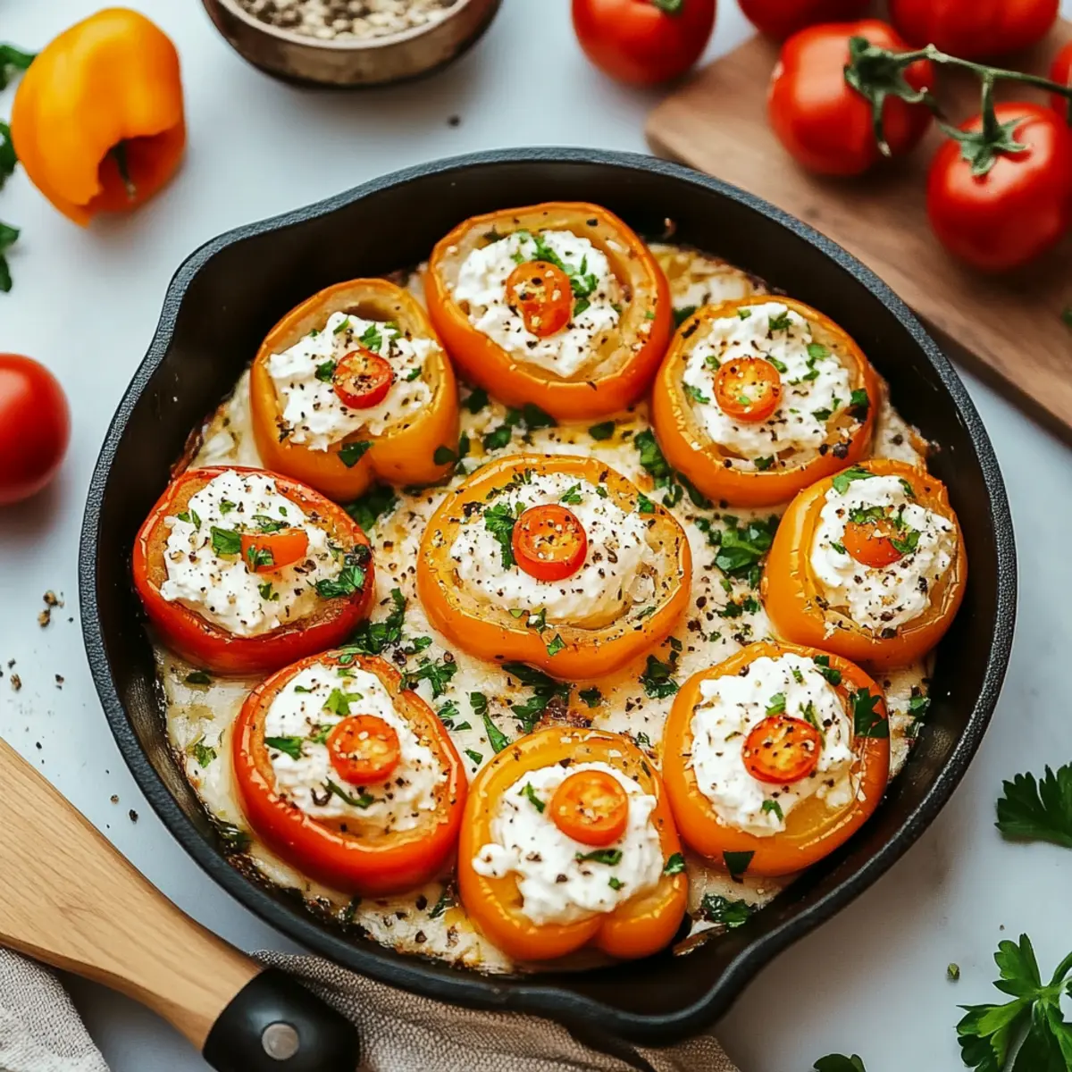 Cream Cheese Stuffed Mini Peppers
