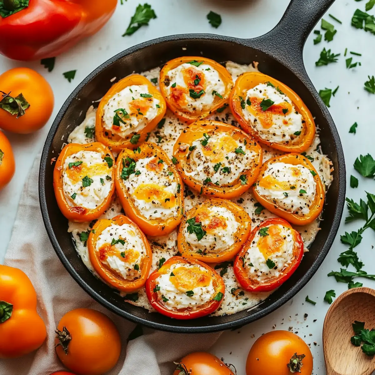 Cream Cheese Stuffed Mini Peppers