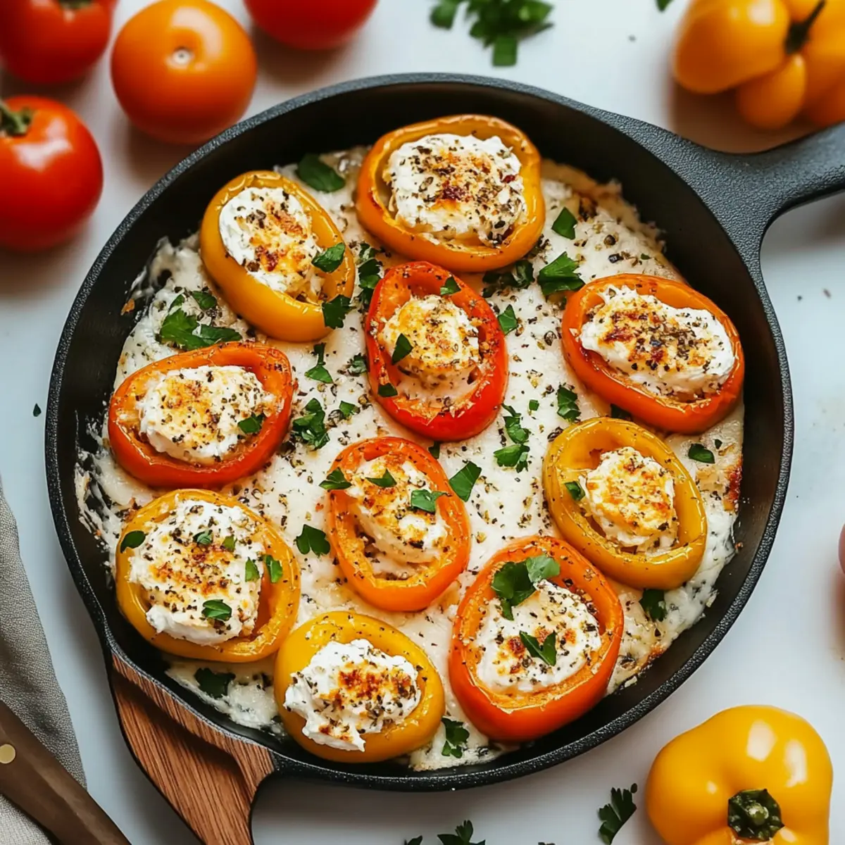Cream Cheese Stuffed Mini Peppers