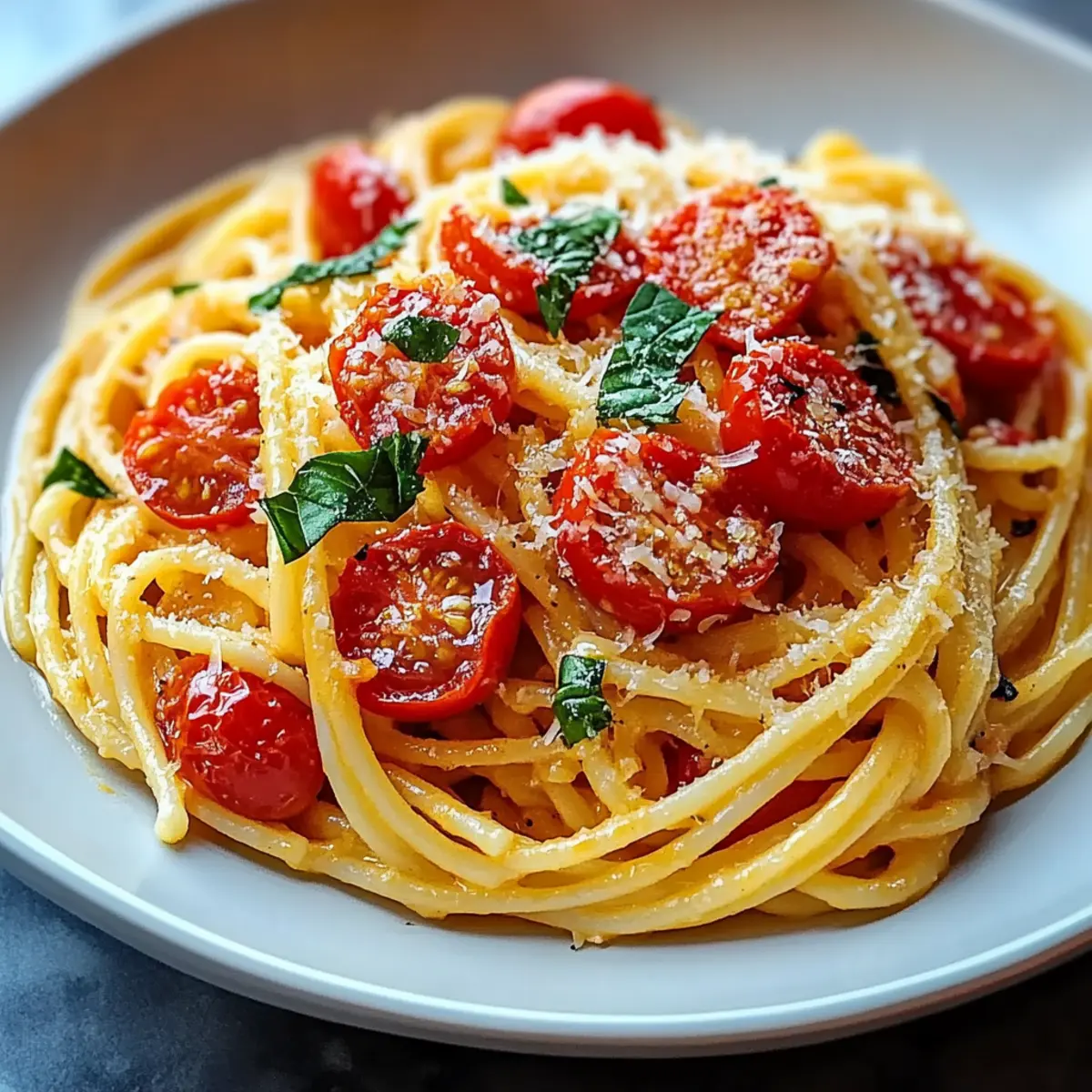 Creamy Fresh Tomato Garlic Pasta