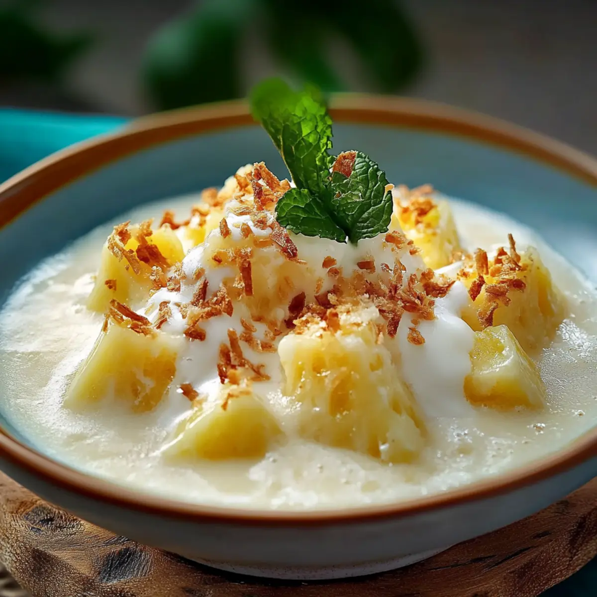 Creamy Frozen Tropical Pins Colada