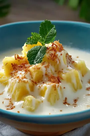 Creamy Frozen Tropical Pins Colada