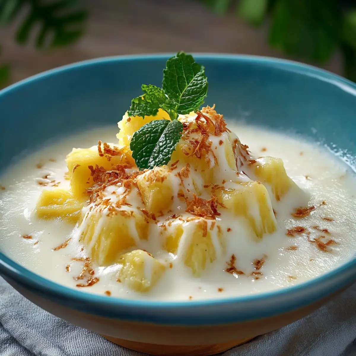 Creamy Frozen Tropical Pins Colada