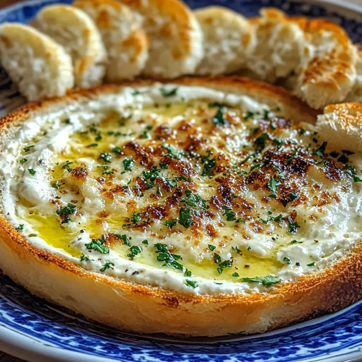 Creamy Roasted Garlic Bread Dip