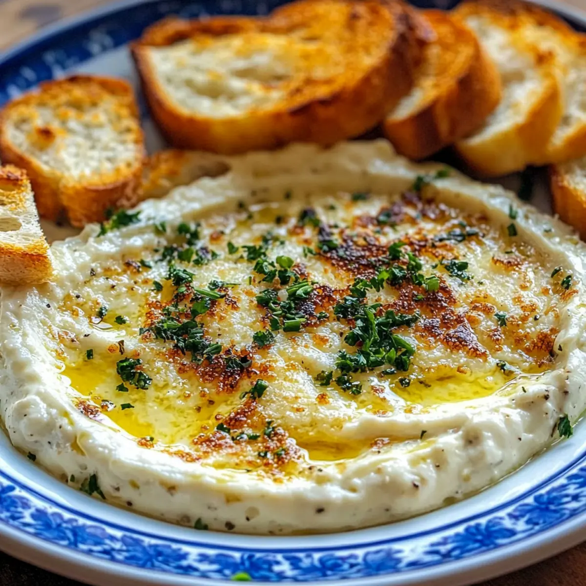 Creamy Roasted Garlic Bread Dip