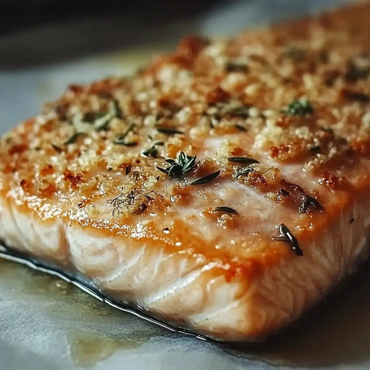 Crispy Parmesan Salmon Bake