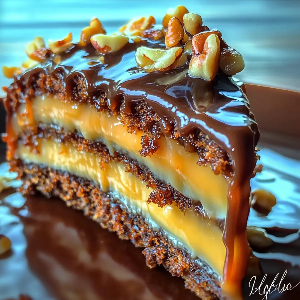 Elegant German Chocolate Glitzertorte