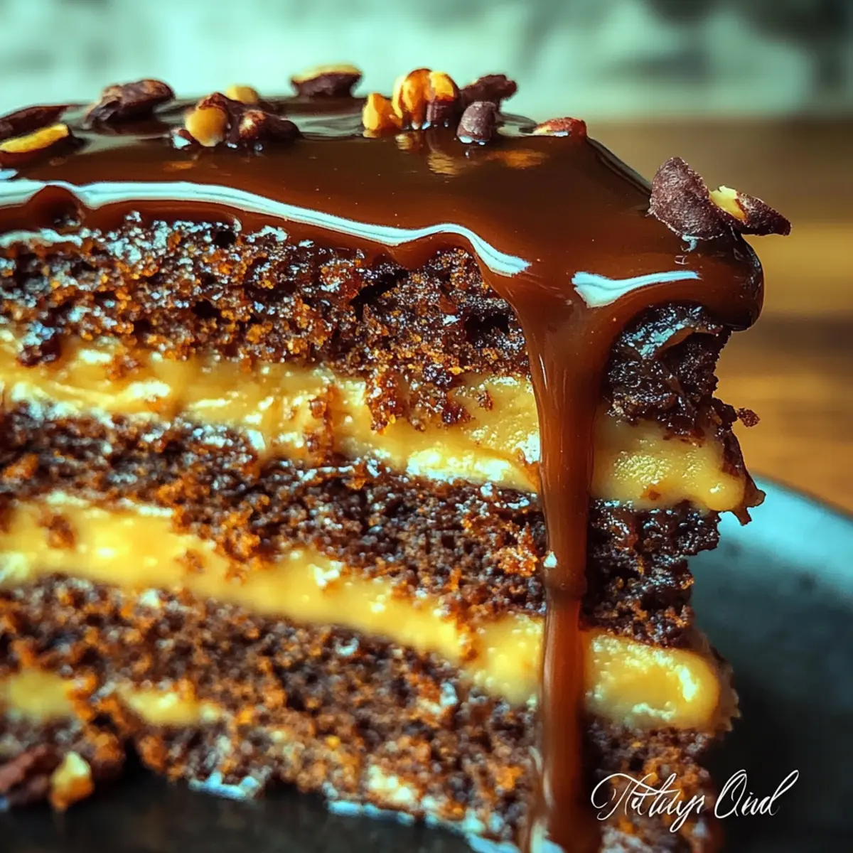 Elegant German Chocolate Glitzertorte