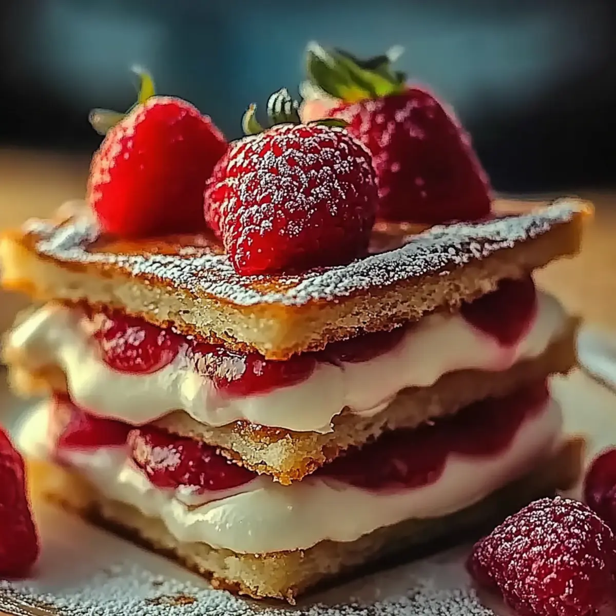 Fried Strawberry Cheesecake Sandwiches