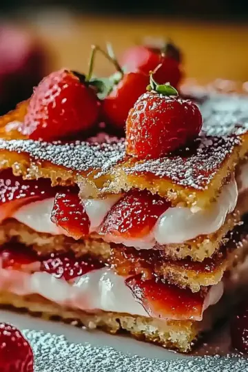 Fried Strawberry Cheesecake Sandwiches