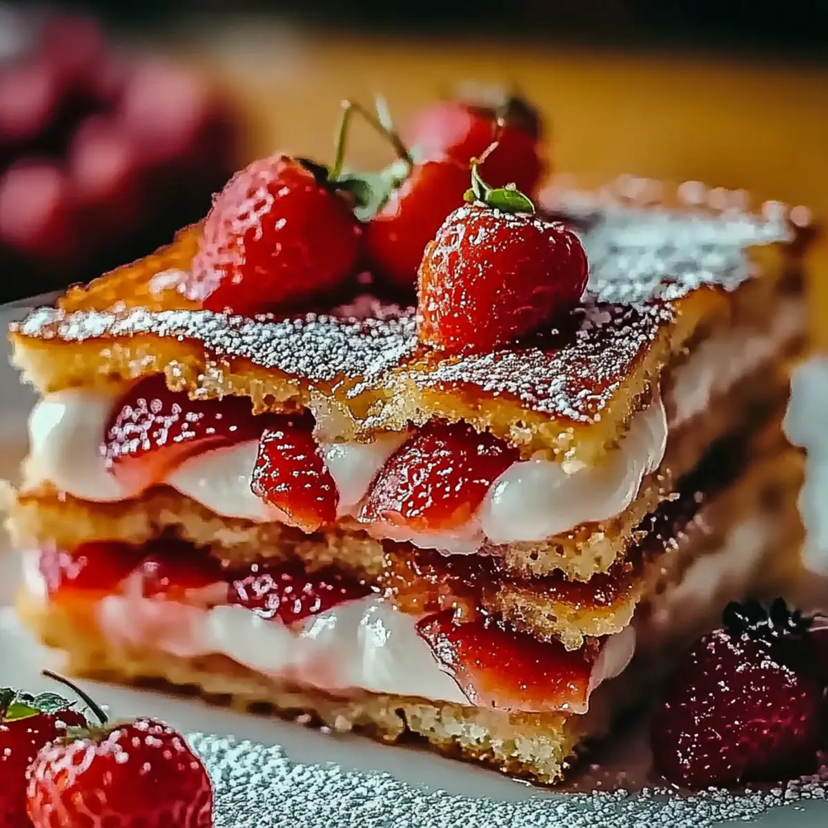 Fried Strawberry Cheesecake Sandwiches