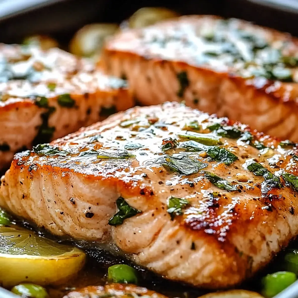 Garlic Butter Baked Salmon