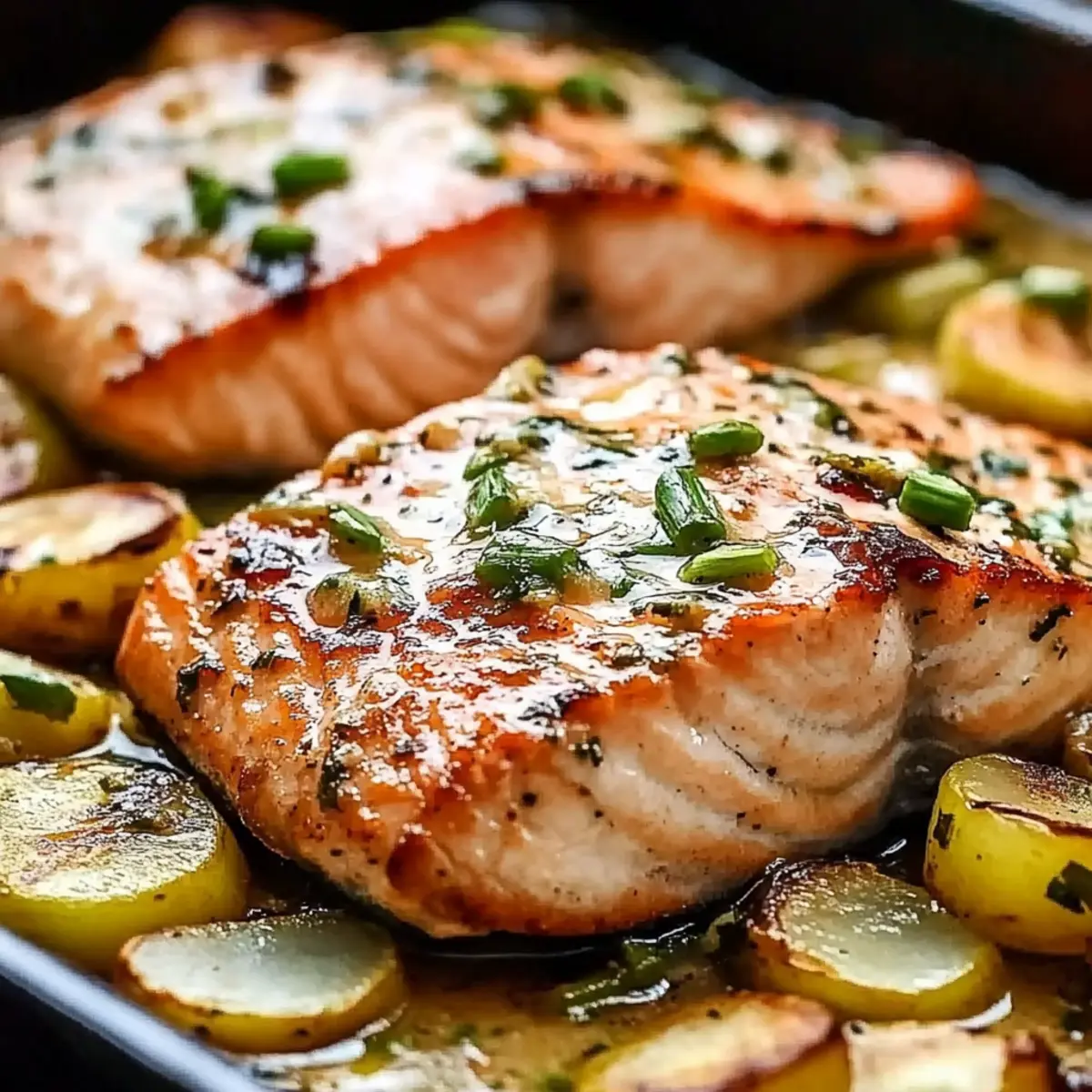 Garlic Butter Baked Salmon
