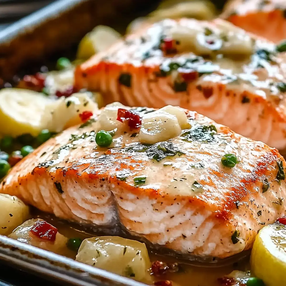 Garlic Butter Baked Salmon