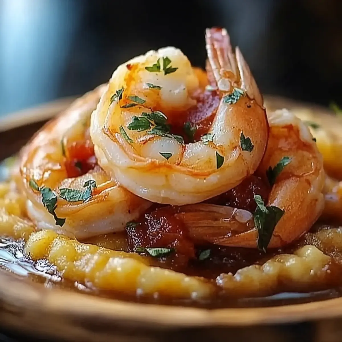 Garlic Shrimp Mofongo