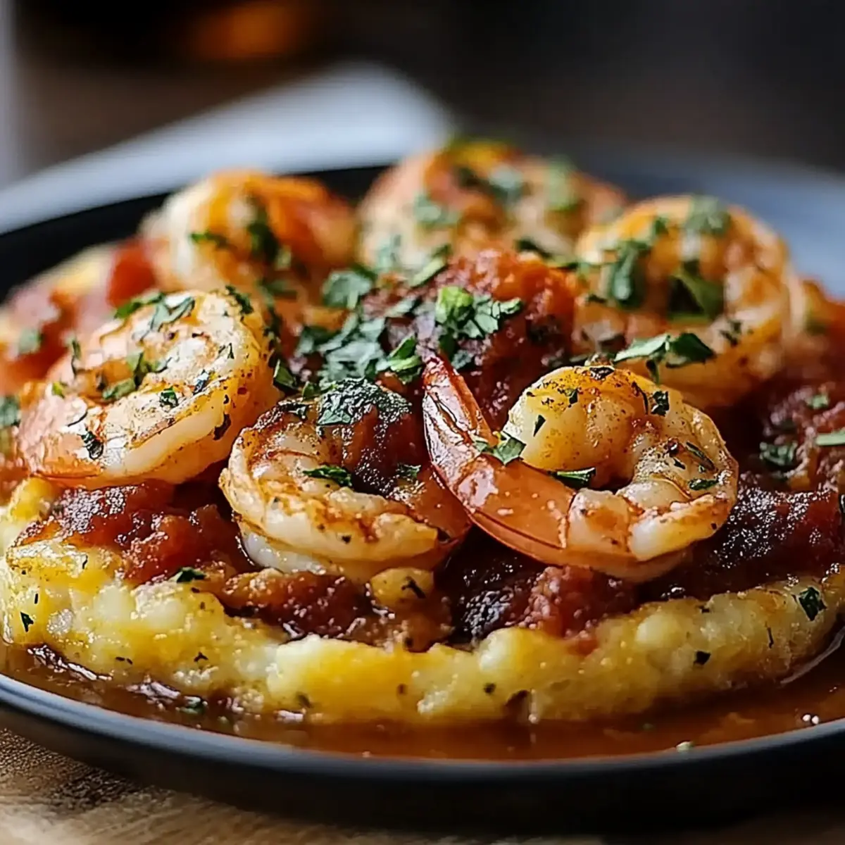 Garlic Shrimp Mofongo