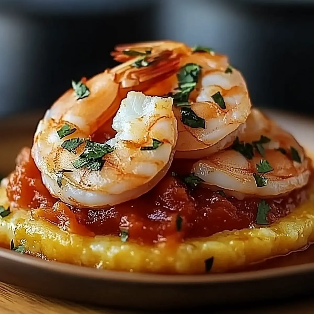 Garlic Shrimp Mofongo