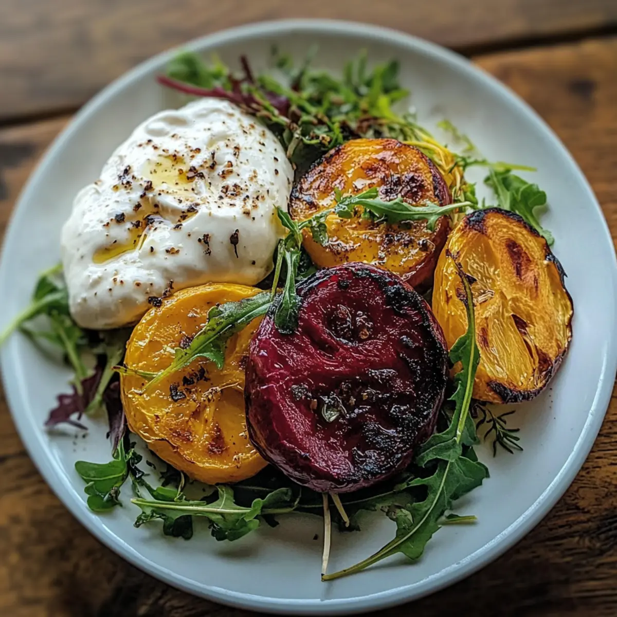 Golden Beets Burrata Sweet Potato