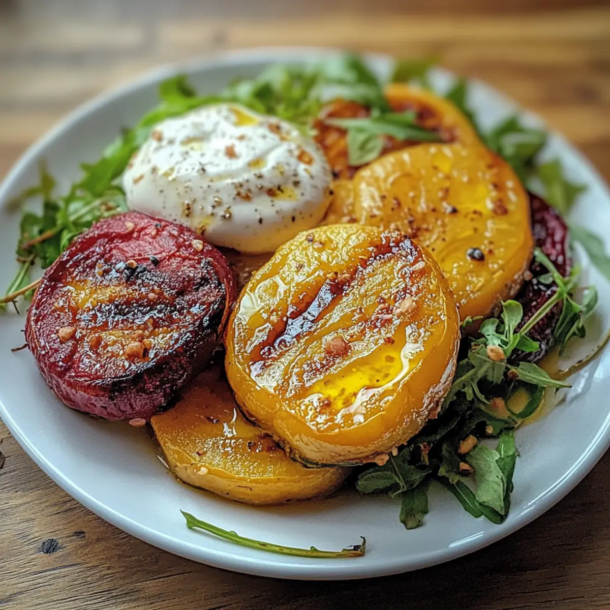 Golden Beets Burrata Sweet Potato