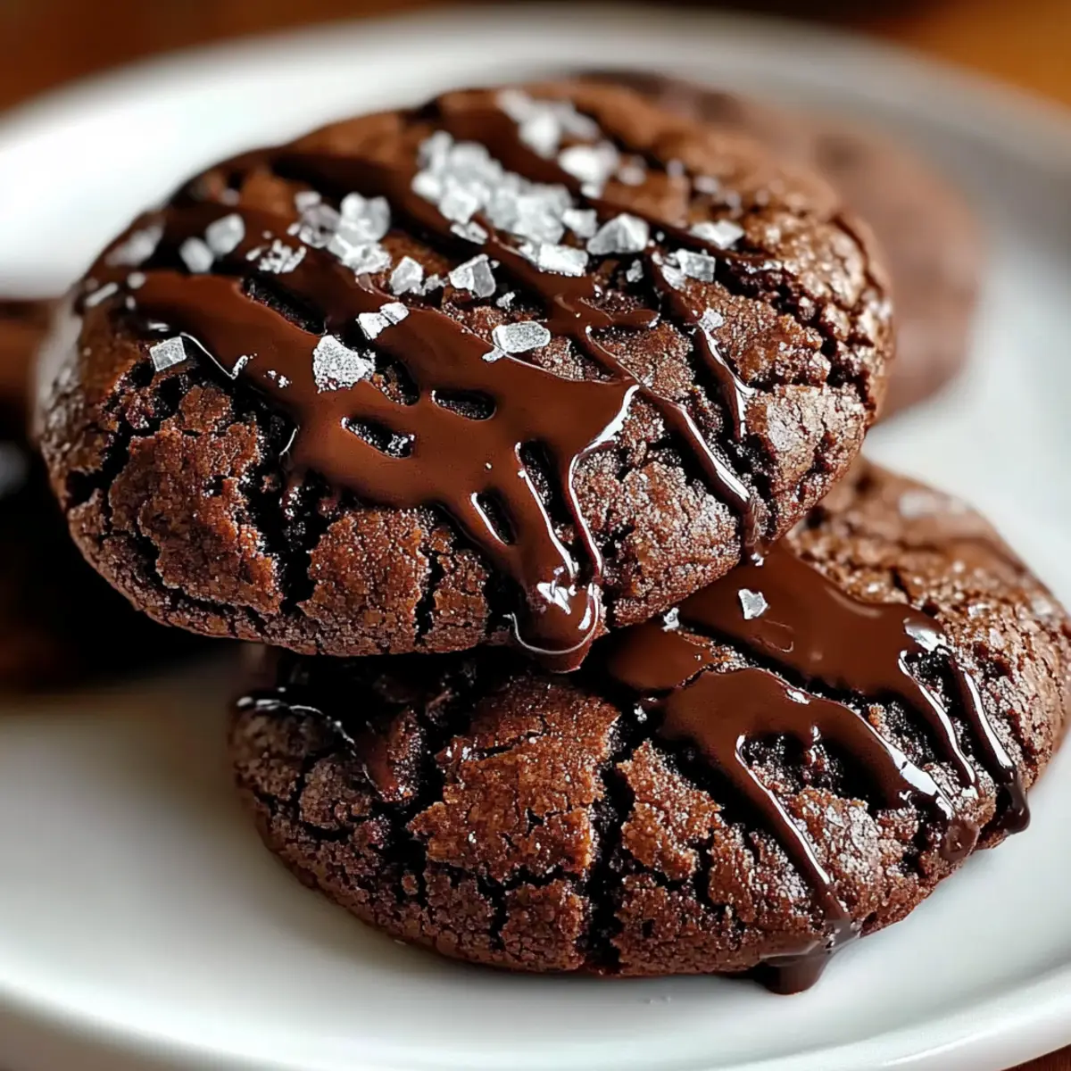 Gooey Chocolate Ganache Cookies